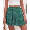 image:imageBTFBM Skirts for Women Summer Casual Floral Mini SkirtFloral Green Blue