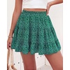 image:imageBTFBM Skirts for Women Summer Casual Floral Mini SkirtFloral Green Blue