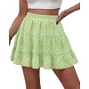 image:imageBTFBM Skirts for Women Summer Casual Floral Mini SkirtFloral Green Yellow