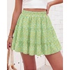 image:imageBTFBM Skirts for Women Summer Casual Floral Mini SkirtFloral Green Yellow