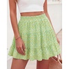 image:imageBTFBM Skirts for Women Summer Casual Floral Mini SkirtFloral Green Yellow