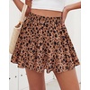 image:imageBTFBM Skirts for Women Summer Casual Floral Mini SkirtFloral Khaki Black