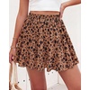 image:imageBTFBM Skirts for Women Summer Casual Floral Mini SkirtFloral Khaki Black