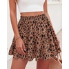 image:imageBTFBM Skirts for Women Summer Casual Floral Mini SkirtFloral Khaki Black
