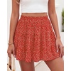 image:imageBTFBM Skirts for Women Summer Casual Floral Mini SkirtFloral Red White
