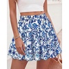 image:imageBTFBM Skirts for Women Summer Casual Floral Mini SkirtFloral White Blue