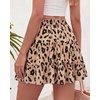 image:imageBTFBM Skirts for Women Summer Casual Floral Mini SkirtLeopard Khaki