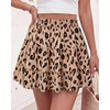 image:imageBTFBM Skirts for Women Summer Casual Floral Mini SkirtLeopard Khaki
