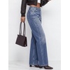 image:imageBTFBM Women Casual Straight Leg Jeans TrendyDusk Blue