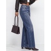 image:imageBTFBM Women Casual Straight Leg Jeans TrendyMedium Blue