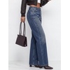image:imageBTFBM Women Casual Straight Leg Jeans TrendyNavy