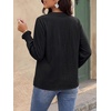 image:imageBTFBM Womens 2026 Fall Tops Dressy Casual Floral Boho Embroidered BlouseBlack