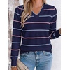 image:imageBTFBM Womens Sweaters Striped Pullover TopsNavy Blue