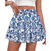 image:imageBTFBM Skirts for Women Summer Casual Floral Mini SkirtFloral White Blue