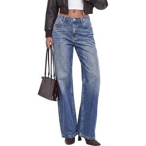 image:imageBTFBM Women Casual Straight Leg Jeans TrendyDusk Blue