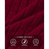 image:imageBTFBM Womens Long Sleeve Tops Sexy Wrap V Neck SweatersRed