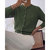 image:imageBTFBM Button Cardigan Sweaters for Women Fall Clothes 2026Army Green