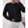 image:imageBTFBM Button Cardigan Sweaters for Women Fall Clothes 2026Black
