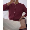 image:imageBTFBM Button Cardigan Sweaters for Women Fall Clothes 2026Burgundy