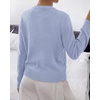 image:imageBTFBM Button Cardigan Sweaters for Women Fall Clothes 2026Light Blue