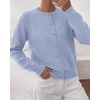 image:imageBTFBM Button Cardigan Sweaters for Women Fall Clothes 2026Light Blue