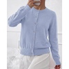 image:imageBTFBM Button Cardigan Sweaters for Women Fall Clothes 2026Light Blue