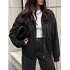 image:imageBTFBM Faux Leather Jacket Women Fall Clothes 2026Black