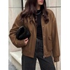 image:imageBTFBM Faux Leather Jacket Women Fall Clothes 2026Brown