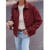 image:imageBTFBM Faux Leather Jacket Women Fall Clothes 2026Burgundy