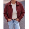 image:imageBTFBM Faux Leather Jacket Women Fall Clothes 2026Burgundy