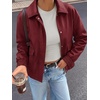 image:imageBTFBM Faux Leather Jacket Women Fall Clothes 2026Burgundy