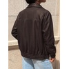 image:imageBTFBM Faux Leather Jacket Women Fall Clothes 2026Dark Brown