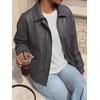 image:imageBTFBM Faux Leather Jacket Women Fall Clothes 2026Grey
