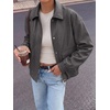 image:imageBTFBM Faux Leather Jacket Women Fall Clothes 2026Grey