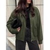 image:imageBTFBM Faux Leather Jacket Women Fall Clothes 2026Grey Green