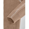 image:imageBTFBM Womens Oversized Sweaters Contrast Chunky Knit SweaterKhaki