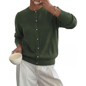 image:imageBTFBM Button Cardigan Sweaters for Women Fall Clothes 2026Army Green
