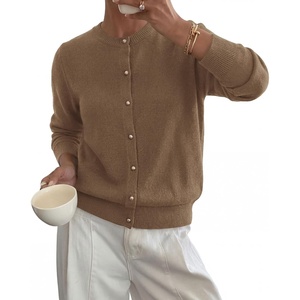 image:imageBTFBM Button Cardigan Sweaters for Women Fall Clothes 2026Camel